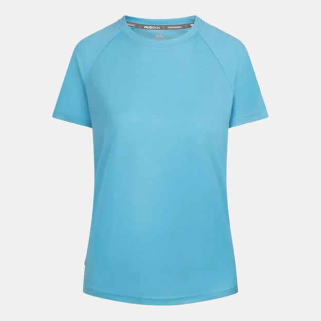 Picture of TRESPASS WOMENS DUOSKIN SPORTS TOP CLAUDETTE LIGHT BLUE